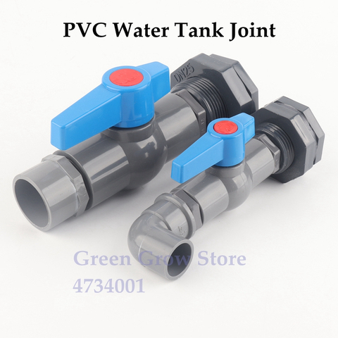 20 25 32 40mmDirect/Elbow PVC Water Tank Joint Aquarium Fish Tank Connectors  Combination Suit Water Tank PVC Inlet/Outlet Water ► Photo 1/6