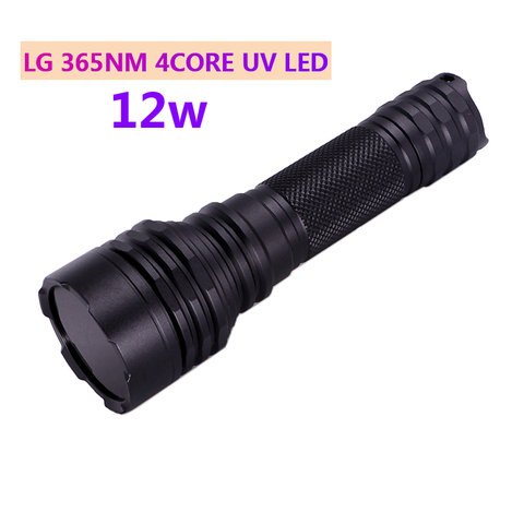 M45 led UV 365nm flashlight 12w Scorpion Ultraviolet Light Money Detector Pet Stains Hunting Marker Checker torch 18650 21700 ► Photo 1/6