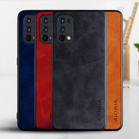 Case for OPPO Realme 7 7 Pro funda Luxury Vintage leather Skin hoesje phone cover for oppo realme 7 pro case coque capa ► Photo 1/6