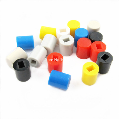 20pcs Tactile Push Button Switch Cap 7mm Applies to 5.8x5.8mm 7x7mm 8*8 8.5*8.5 Self-locking Switch Button Cap A06 ► Photo 1/4