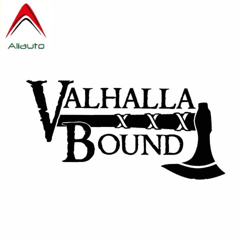 Aliauto Personality Oem Car Sticker Valhalla Bound Viking Soldier Waterproof Vinyl Decal for Motorcycle Smart Renault,17cm*8cm ► Photo 1/6