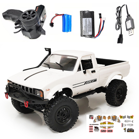 WPL C24 Upgrade C24-1 1:16 RC Car 4WD Radio Control Off-Road Mini Car RTR KIT Rock Crawler Electric Buggy Moving Machine ► Photo 1/6