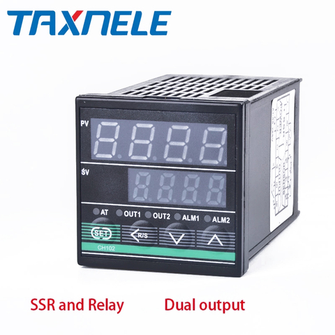 CH102 Dual Output SSR and Relay Two Relay Output LCD Digital PID Intelligent Temperature Controller ► Photo 1/1