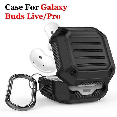 Cover For Samsung Galaxy Buds Live Case TPU Anti-fall Pro Cover For Samsung Buds Pro Earphone Accessories Case With Keychain ► Photo 1/6