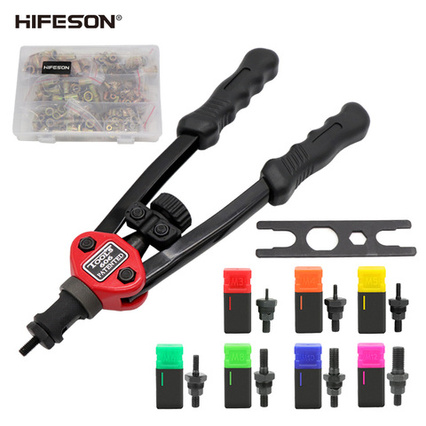 HIFESON Hand Threaded Rivet Nut Gun 70/95/300PCS Iron Nut Insert Manual Riveter Kit Riveting Tool for M3 M4 M5 M6 M8 M10 M12 ► Photo 1/6