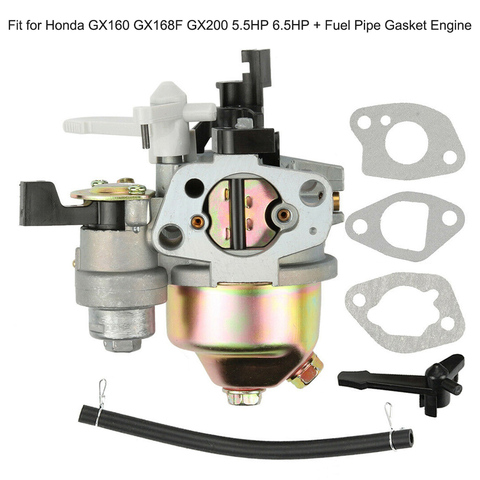 Motorcycle Carburetor Carb Fit for Honda GX160 GX168F GX200 5.5HP 6.5HP + Fuel Pipe Gasket Engine ► Photo 1/6