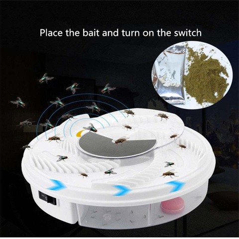 electric Fly Trap Device USB Flycatcher Automatic Trapping Food Fly Catcher Trapper Pest Insect Flytrap USB Type Fly Trap Bait ► Photo 1/1