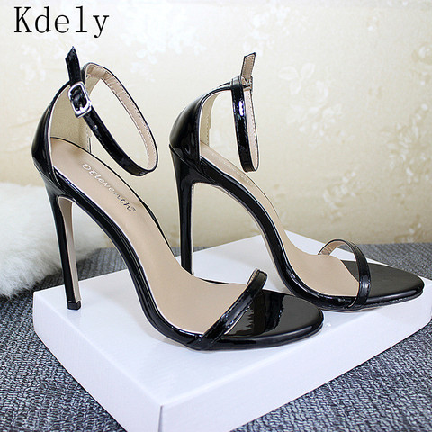 Women Sandal Shoes Dress Leather High Heels Woman High Heel Shoes Thin Heels Platform Sandals Womens Sandles Big SIZE 43 ► Photo 1/5