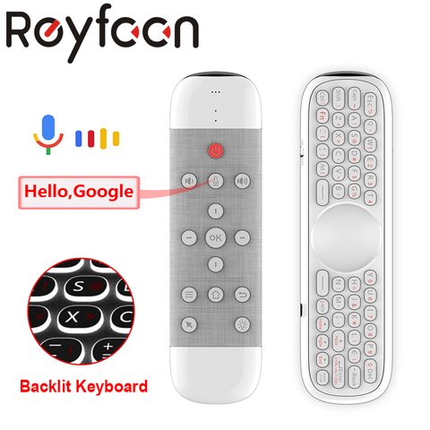 Q40 Voice Remote Control 2.4G Wireless Mini Keyboard with IR Learning Air Mouse Gyros for Android TV Box Google assistant W2 ► Photo 1/6