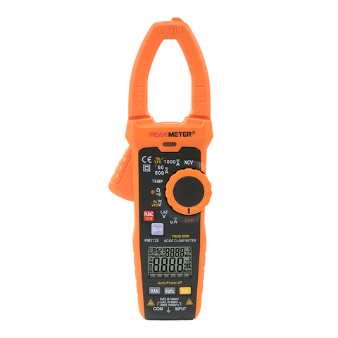 PEAKMETER PM2128/PM2128S Digital clamp meter AC/ DC Voltage Resistance Capacitance Frequency Low Pass Filter Current Clamp meter ► Photo 1/6