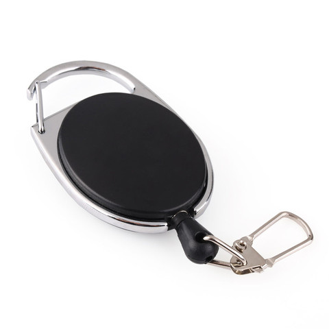 Retractable Badge ID Card Holder Key Chain Ring Reel Clip Office