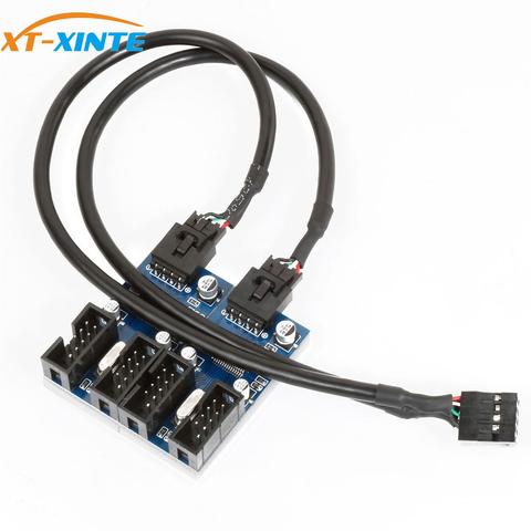 Multiple Circuit Board 9Pin Header 1 to 4 Extension Cable Easy Install Adapter Connectors Stable Motherboard USB Splitter Signal ► Photo 1/6