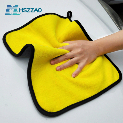 30x30/40/60CM Car Wash Microfiber Towel Car Cleaning Drying Cloth Hemming Car Care Cloth Detailing Car Wash Towel ► Photo 1/6