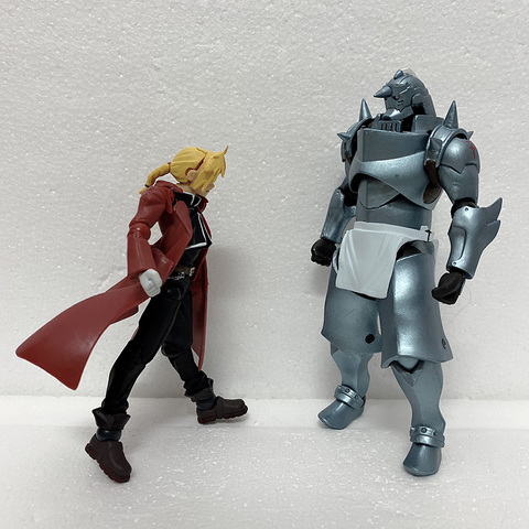 Revoltech 116 Edward Elric Figure Fullmetal Alchemist Figure 117 Alphonse Elric Action Figures Collection Model Toy ► Photo 1/6