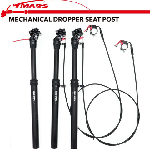 Tmars Dropper Seatpost Height Adjustable 27.2MM Remote Control Manual Hand Mechanical MTB Bike 28.6 30.9 31.6mm Seat Post Tube ► Photo 1/6