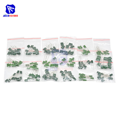 diymore 180PCS/Lot 18 Values Polyester Film Capacitors 63 -630V Capacitor Assortment Kit ► Photo 1/6