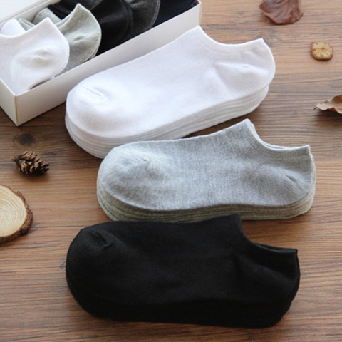 10 Pairs Women  Breathable Sports socks Solid Color Boat Comfortable Cotton Ankle Socks  Wholesale ► Photo 1/6