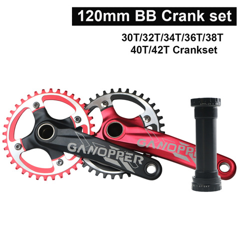 175mm Arm length Fatbike Fat bike crank set 120mm 104mm 104BCD Crankset  Chainwheel 22T 26T 30T 32T 36T Narrow Wide Chainring ► Photo 1/6