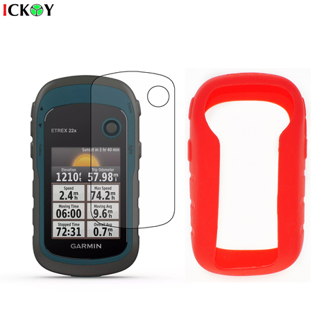Silicon Protect Case Skin + Screen Protector Shield Film for Hiking Handheld GPS Garmin eTrex 20x 22x 30x 32x Accessories ► Photo 1/5