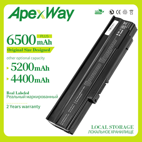 Apexway 6500mAh 6Cells New Laptop Battery for Acer Extensa 5235 5635 5635G 5635Z 5635ZG eMachines E528 E728 AS09C31 AS09C71 ► Photo 1/5