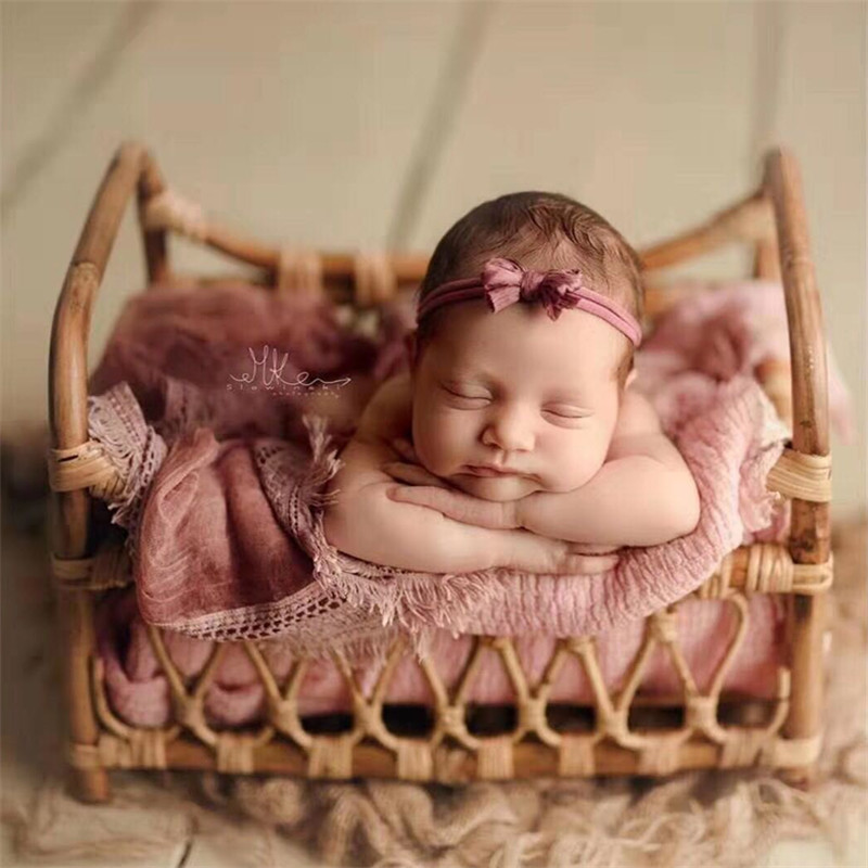 Buy Online Fotografie Baby Props Vintage Woven Rattan Basket Newborn Photography Props Basket Baby Posing Sofa Bed Accessoire Bebe Photo Alitools