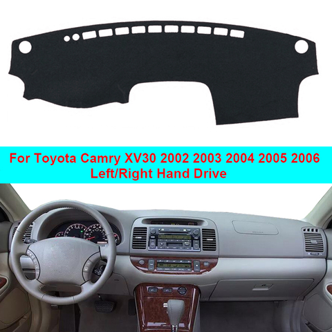 Car Dashboard Cover Dash Mat Pad For Toyota Camry XV30 2002 2003 2004 2005 2006 LHD RHD Dash Board Cover Carpet Auto Sun DashMat ► Photo 1/6