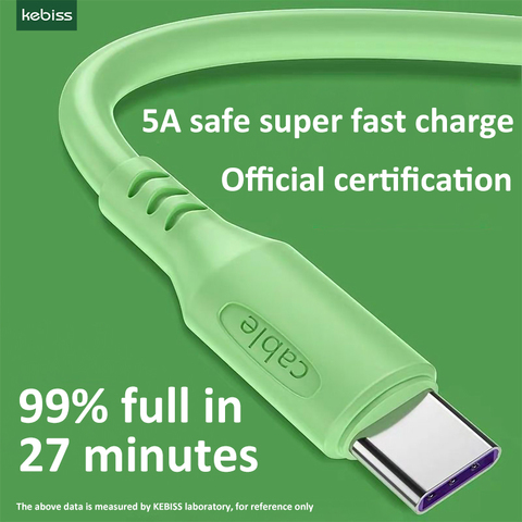 USB Cable Type C Cable 5A Fast Charging for Samsung Xiaomi Mobile Phone Data Cable Type-C for Xiaomi Redmi Note 8 ► Photo 1/5