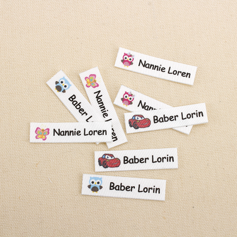 160pcs Custom Ironing Labels,  Cartoon labels, children's clothing, personalized name tags for children, iron on  (TB3262) ► Photo 1/5