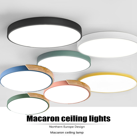 LED modern White & Black color ceiling lights acrylic ceiling lamps for kitchen living room bedroom study corridor hotel room ► Photo 1/6