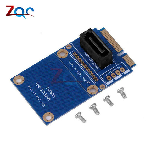 mSATA Mini PCI-e SSD SATA Slot to 7Pin SATA Hard Disk Conversion Card Converter Adapter ► Photo 1/6