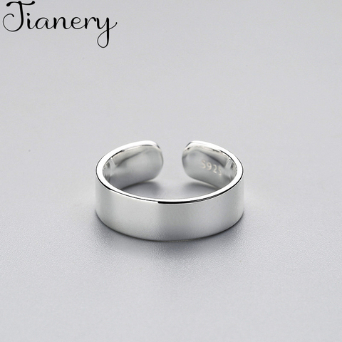 JIANERY Vintage Finger Jewelry Silver Color Smooth Rings For Women Men Boho Bohemian Style Wedding Rings ► Photo 1/6