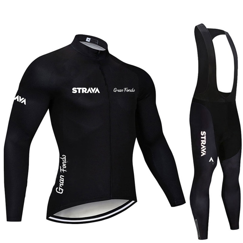 Bicycle Clothing Breathable 2021 STRAVA Pro Team Summer Cycling Jersey Set Men 