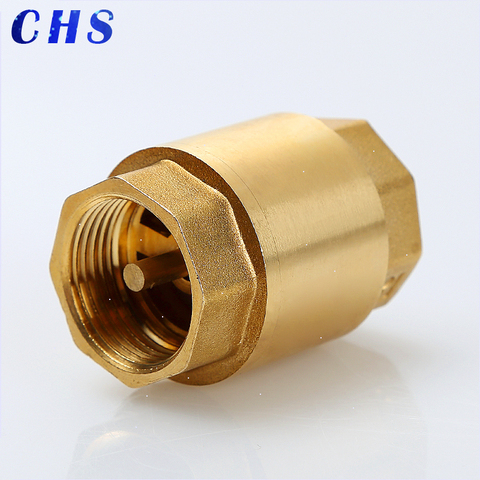 1pc DN15/DN20/DN25 NPT Brass Female Thread In-Line Spring Check Valve 25mm Diameter 200WOG For Water Control ► Photo 1/5