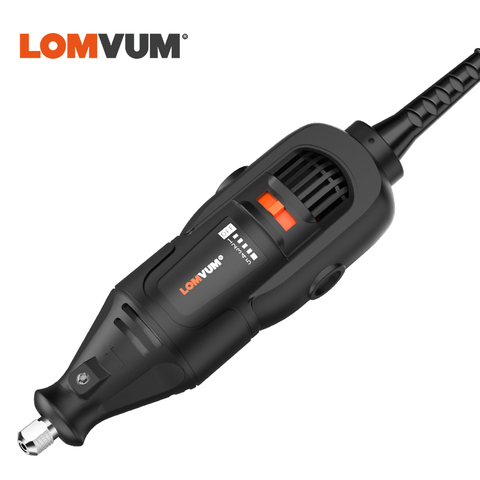 LOMVUM 400W Dremel Electric Grinder Mini Drill Rotary Tools Set 350W DIY Grinder 6 Speed Abrasive Tool Engraver Kit  EU ► Photo 1/1