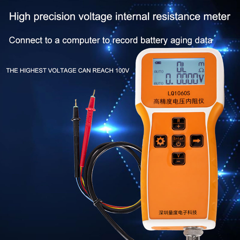 Measuring high precision 18650 lithium battery voltage internal Resistance Tester LQ1060S battery core internal digital 100V ► Photo 1/6