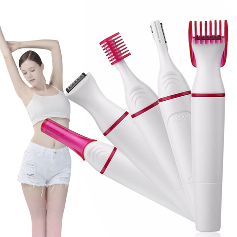 5 in 1 Electric Eyebrow Trimmer Hair Remover Epilator Shaver Razor Eyebrow Shaving Machine Facial Underarm Bikini Women Shaver ► Photo 1/6