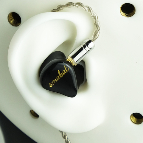 Smabat Black Bat In-Ear Around the ear 10mm Graphite Speaker Strongest Bass Black Gem Surface HD Sound Quality Type C Cable ► Photo 1/6