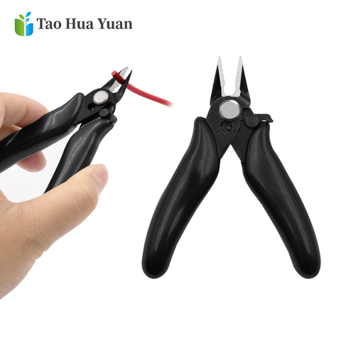 Diagonal Pliers 3.5 Inch Mini Wire Cutter Small Soft Cutting Electronic Pliers Wires Insulating Rubber Handle Model Hand Tools A ► Photo 1/6