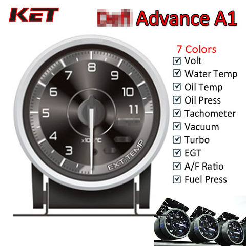 Defi Advance A1 60mm Defi Gauge Water Temp Gauge Oil Temp Gauge Turbo Boost Gauge Ext Temp Gauge Oil Pressure Gauge ► Photo 1/6