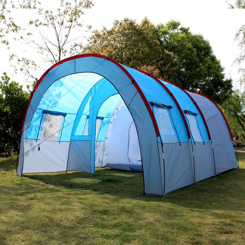 Tents Outdoor Camping 10 Person Family Party Tent House Two Bedrooms Waterproof Anti UV for Hiking Beach Fishing Tent Shelter ► Photo 1/6