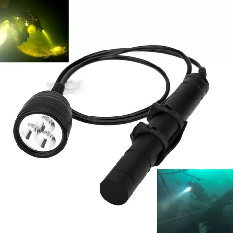 Brinyte 3000LM Primary Canister Diving Flashlight 3x Cree XML2 3000LM LED Scuba Diving Torch Light 200M Underwater Powerful Lamp ► Photo 1/6