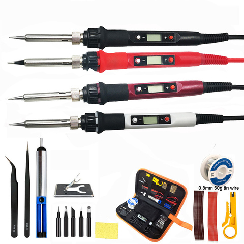 80W digital LCD display soldering iron Temperature Adjustable Electric Soldering station  welding Tool Lead-free 180-480C ► Photo 1/6