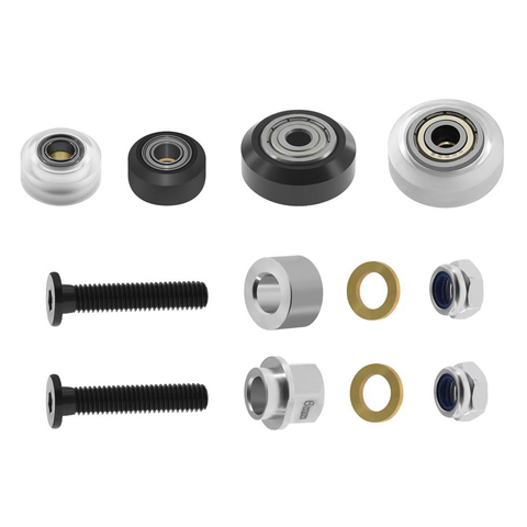 1Set Strong Solid pom wheel Kit Plastic wheel POM wheel V-type Idler Pulley for Openbuilds V-Slot rail OX CNC for 3d printer ► Photo 1/6