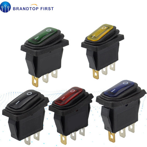 Waterproof 14*28MM ON OFF Rocker Switch High Quality Car Auto Switches SPST IP65 Latching For led 220V ► Photo 1/6