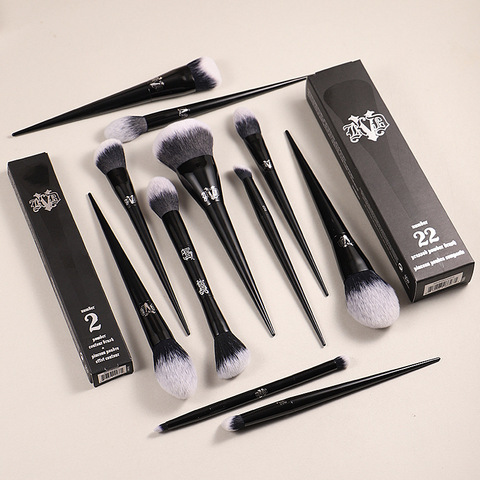 10Pcs Makeup Brushes Set Cosmetic Foundation Powder Blush Eye Shadow Blending Concealer Beauty Kit Make Up Brush Tool Maquiagem ► Photo 1/6