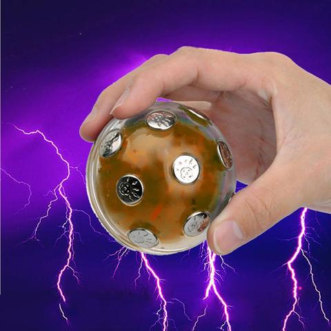 Safe Electric Shocking Ball Novelty Toy X'mas Party Game Shock Glowing Ball Stress Relief Auto off Fun Prank Trick magnetic ball ► Photo 1/6