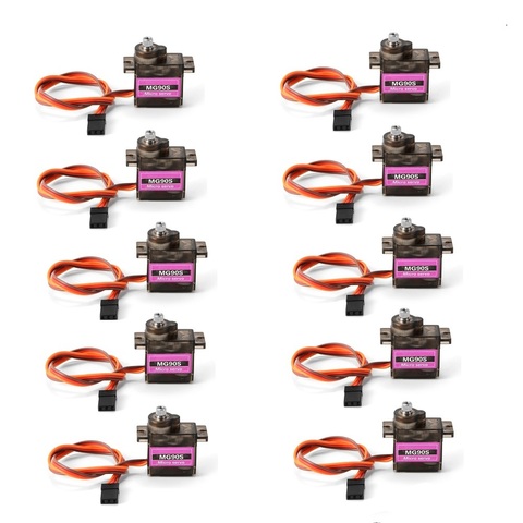 4/5/10/20 pcs/lot MG90S Metal gear Digital 9g Servo SG90 For Rc Helicopter Plane Boat Car MG90 9G Trex 450 RC Robot Helicopter ► Photo 1/6
