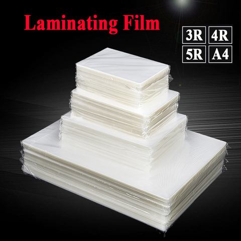 80 mic Laminating Film PET EVA Plastic Film 100sheets  for Hot Laminator 3R 4R 5R A4 for Photo/Files/Card/Picture ► Photo 1/4