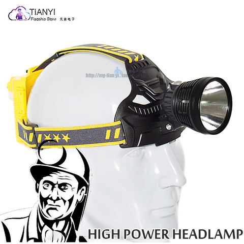 LED big light cup spotlight head-mounted flashlight P50 lamp beads strong light outdoor night fishing lighting headlight ► Photo 1/1