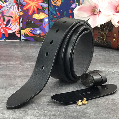 Top Thick Luxury Leather Belts Without Belt Buckles Ceinture Waist Belt For Pin Belt Buckle 95-125CM Belt Male SP04 ► Photo 1/6